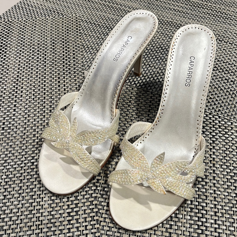 Caparros slip on heel praying and sequin size 11